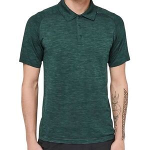 Puma Size Medium Dry Cell Modern Lightweight Stretch Striped Golf Polo